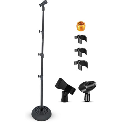 5 Core Mic Stand Floor Height Adjustable Universal Heavy Duty Microphone Stands