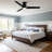Homelover 52" Modern Flush Mount Ceiling Fan With Light, Low Profile DC Reversible Ceiling Fan, Dual‑Sided Blades, 3Cct Dimmable Reversible Dc Motor Timer Memory-111378503
