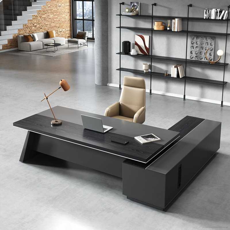 Bureau ergonomique Premium Premium, H 29,92 po x l 86,61 po x P 62,99 po, Retour à gauche