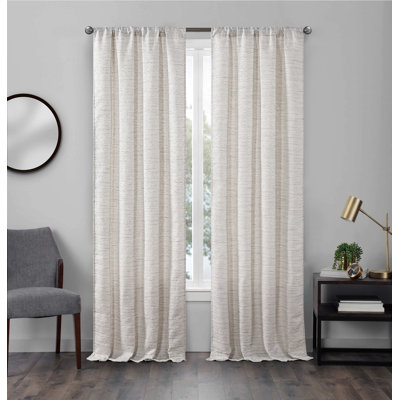 Yesena Semi Sheer Curtains / Drapes Pair