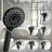 6 Spray Mode High Handheld Shower, Matte Black Design, 60 - Inch Hose, Magnetic Docking Technology For Easy Handling In Bathroom Shower Head, Options, Handheld, Metal Round Shape Even Water Spread