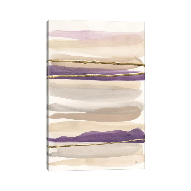 Gilded Amethyst II Crop by Chris Paschke - Wrapped Canvas Painting, 66.04 cm H x 45.72 cm W x 3.175 cm D