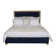 Louise/Lawrence King Upholstered Low Profile Panel Bed
