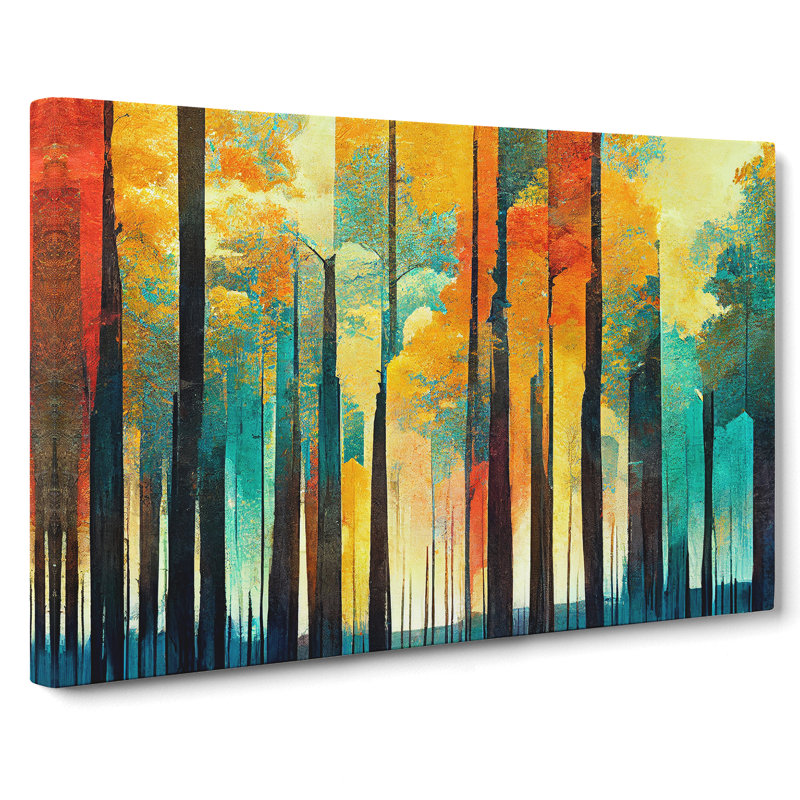 Captivating Abstract Forest Vol.6 - Wrapped Canvas, 50cm H x 76cm W x 3cm D