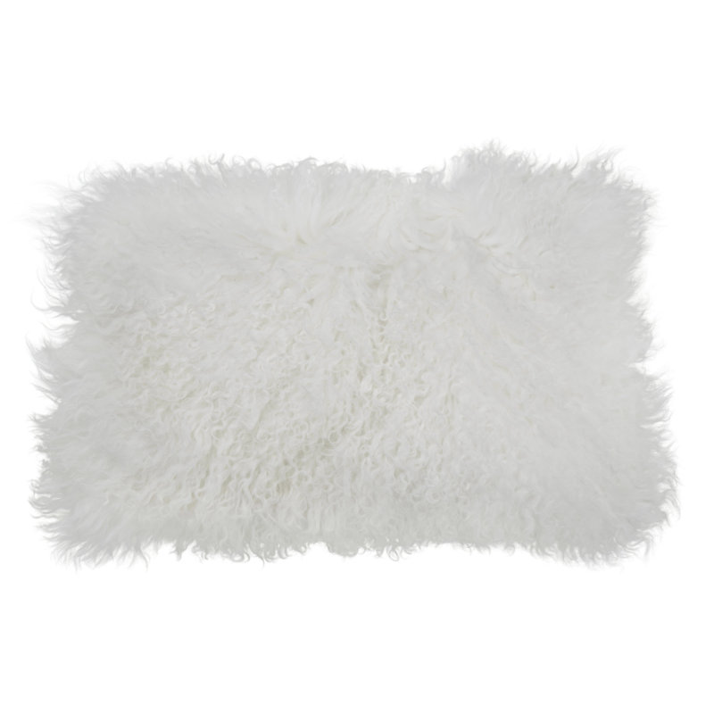 Rectangular Lumbar Cushion, White