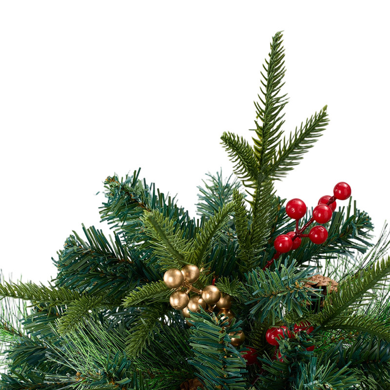 1.8' H Lighted Artificial Pine Christmas Tree