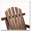Chaise berçante Adirondack rustique à une personne avec siège à lattes