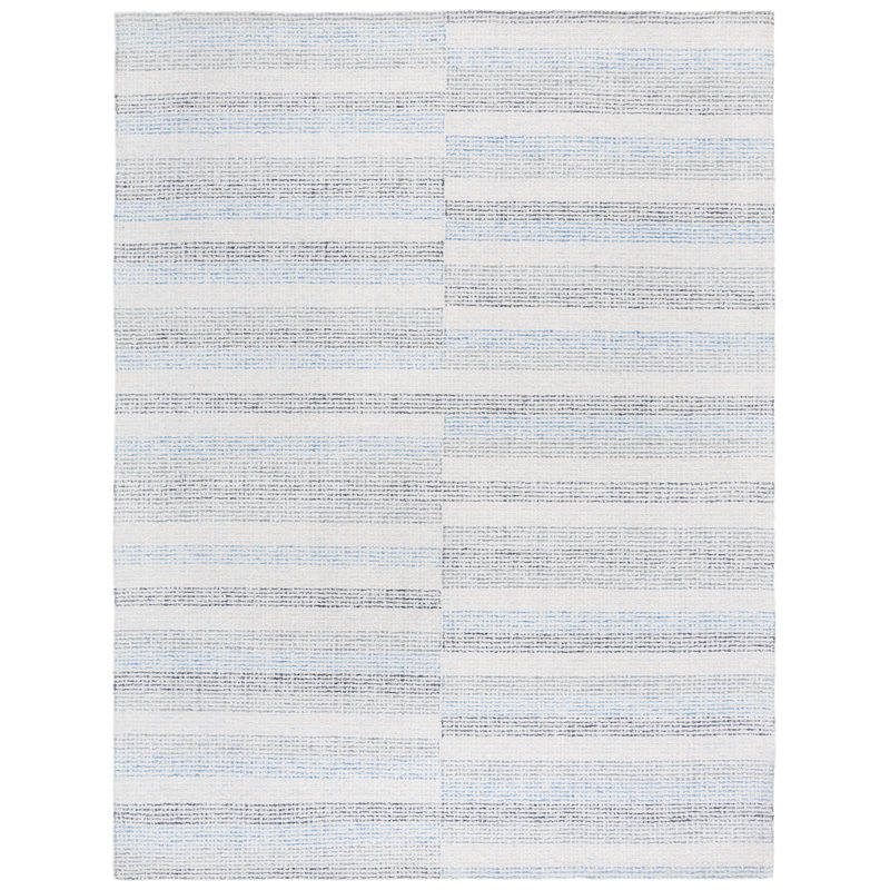 Tapis ivoire / bleu Ebony 810, Rectangle 8 pi x 10 pi