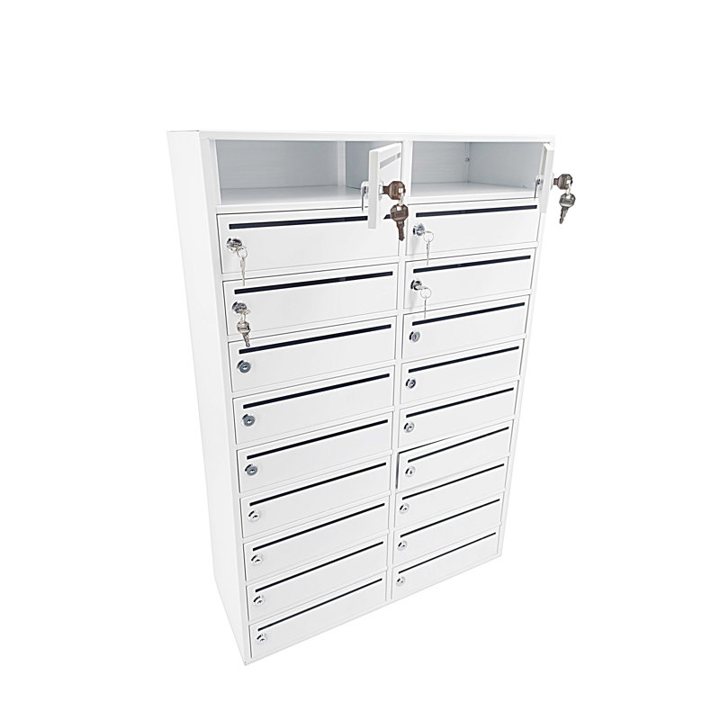 Armoire de rangement à 20 emplacements pour casiers pour téléphone portable avec fente de 10 po