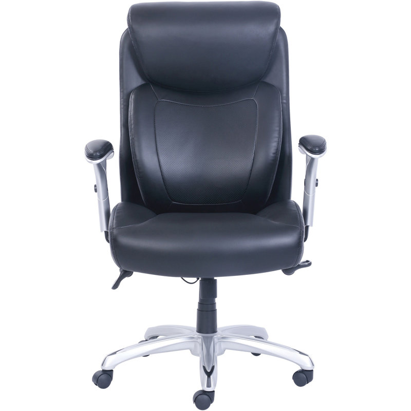 Fauteuil de direction ergonomique en cuir véritable Orlande