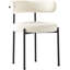 Boucle Side Chair with Steel Frame-280634471