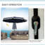 Parasol de patio de 9 pi avec bouton poussoir inclinable et manivelle Outsunny-908252948