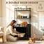 Meuble pour litière pour chat avec rangement H 57,1 po x l 30,3 po x P 21,3 po, noir
