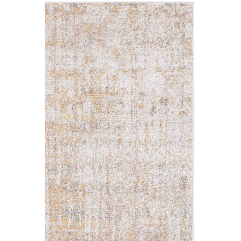 Bethlyn Creme/Gold Area Rug, Rectangle 9' x 12'