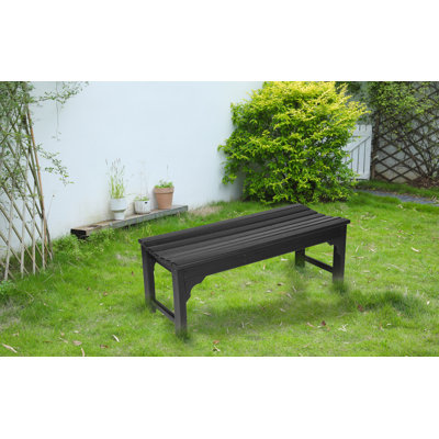 Banc en PEHD Adirondack, siège en poly pour terrasse, cour arrière