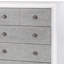 Commode Katia gris rustique et blanc vieilli