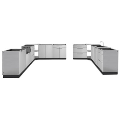 Cuisine d’extérieur modulaire 4 pièces 185 po