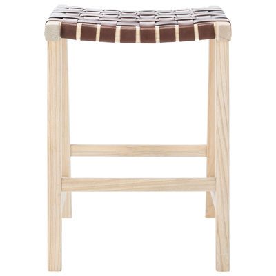Alston Backless Leather Bar & Counter Stool