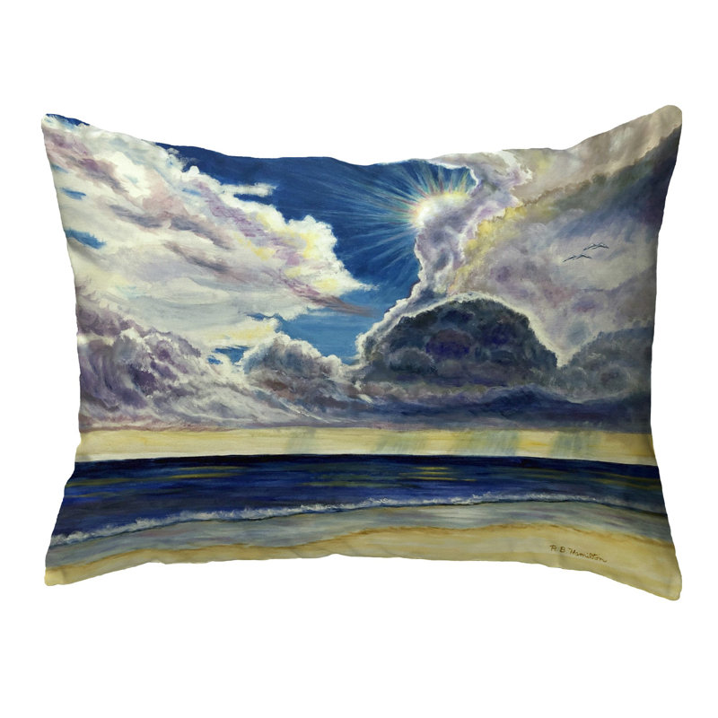 Outdoor Reversible Throw Pillow, 11" x 14"