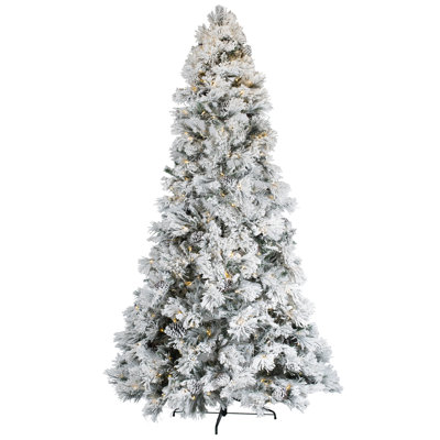 9' Lighted Pine Christmas Tree