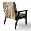 Coloré peinture abstraite Strokes II - Chaise d'appoint rembourrée et fauteuil moderne-818271002-825318766