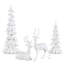 Décoration de table renne de Noël 17,25 "avec arbre, arbre de Noël-134437518-135271385