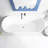 67" Freestanding Soaking Acrylic Bathtub
