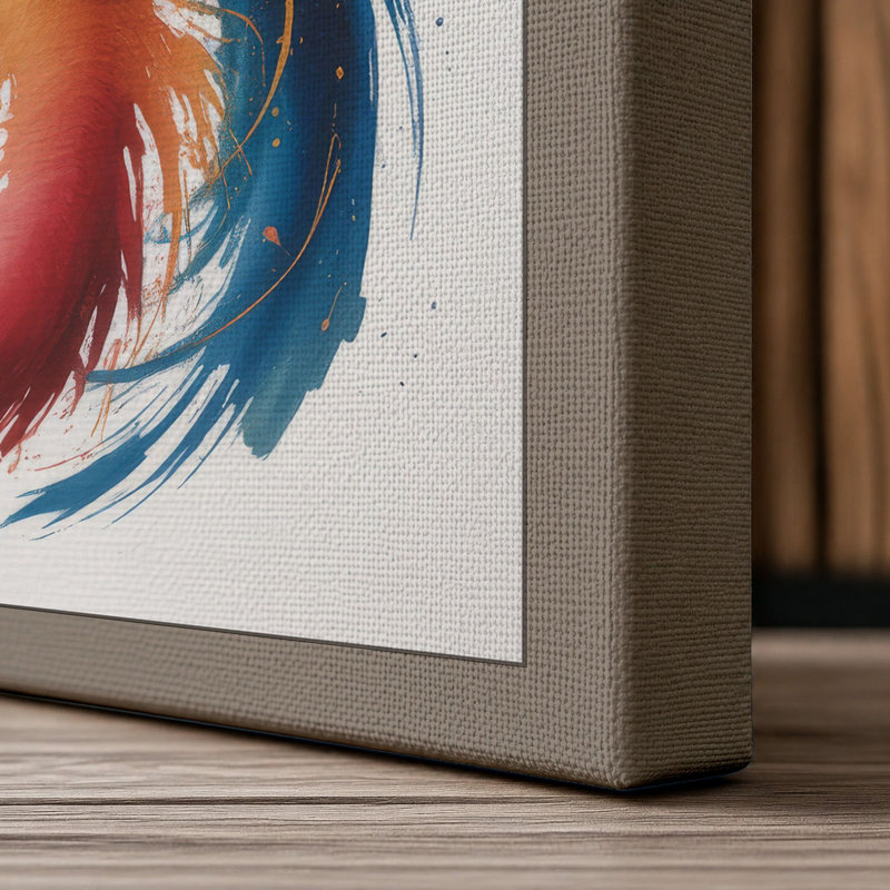 Flowing Infinity Modern - Wrapped Canvas, 36x24 - 91.4 x 61.0 cm, Taupe Border