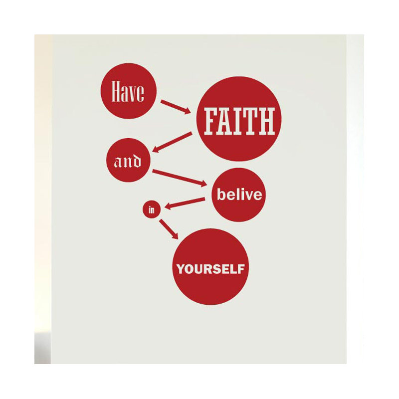 Wall Decal, Dark Red, Medium