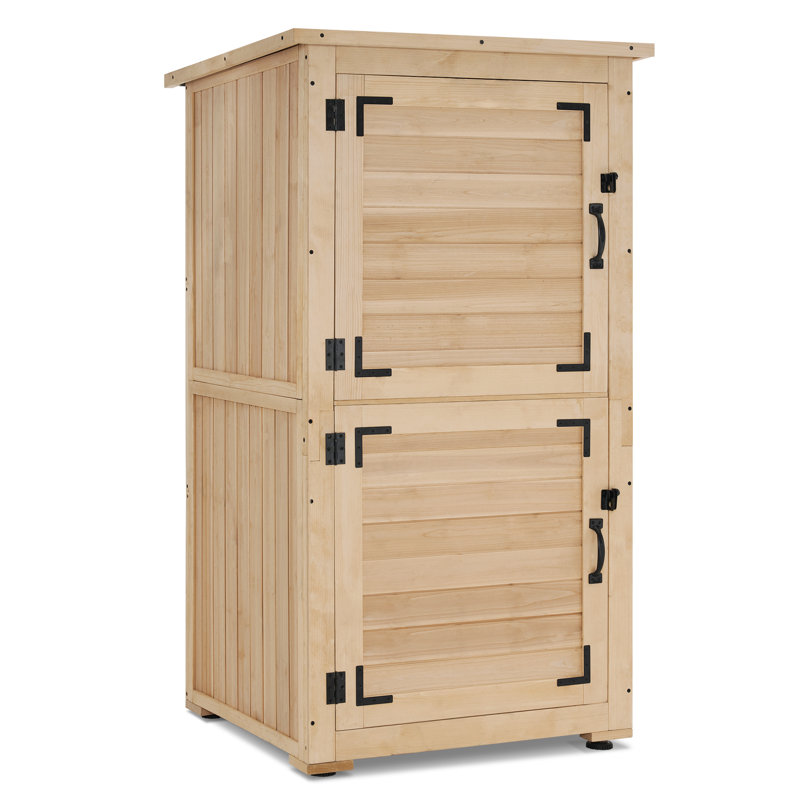 Outside Garden Tool Cabinet Shed with Removable Shelf
