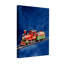 Train de Noël sur fond bleu-720994670