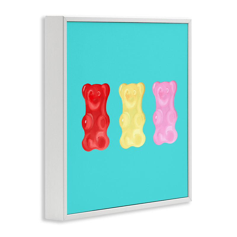 «Cute Gummy Bear Candies», art de la giclée encadrée par Ashley Singleton, H 12 po x l 12 po x P 1,5 po