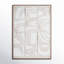 Abstract and STEM Framed Textual Art Canvas