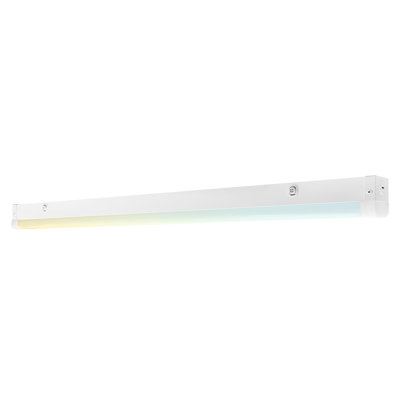 Éclairage linéaire à DEL de 48 pouces Luxrite, 3CCT sélectionnable, 20W / 30W / 40W, 2600-5200 lumens, à intensité variable, 120-277V, éclairage d'atelier commercial, homologué DLC, homologué DLC