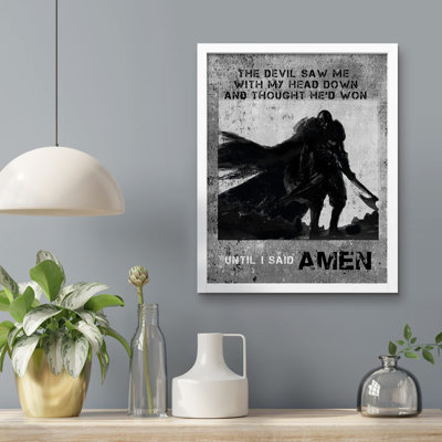 «Christian Warrior Mars Dark Knight Hero» sur papier