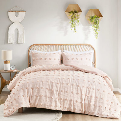 Édredon rose - détails, rembourrage, design,