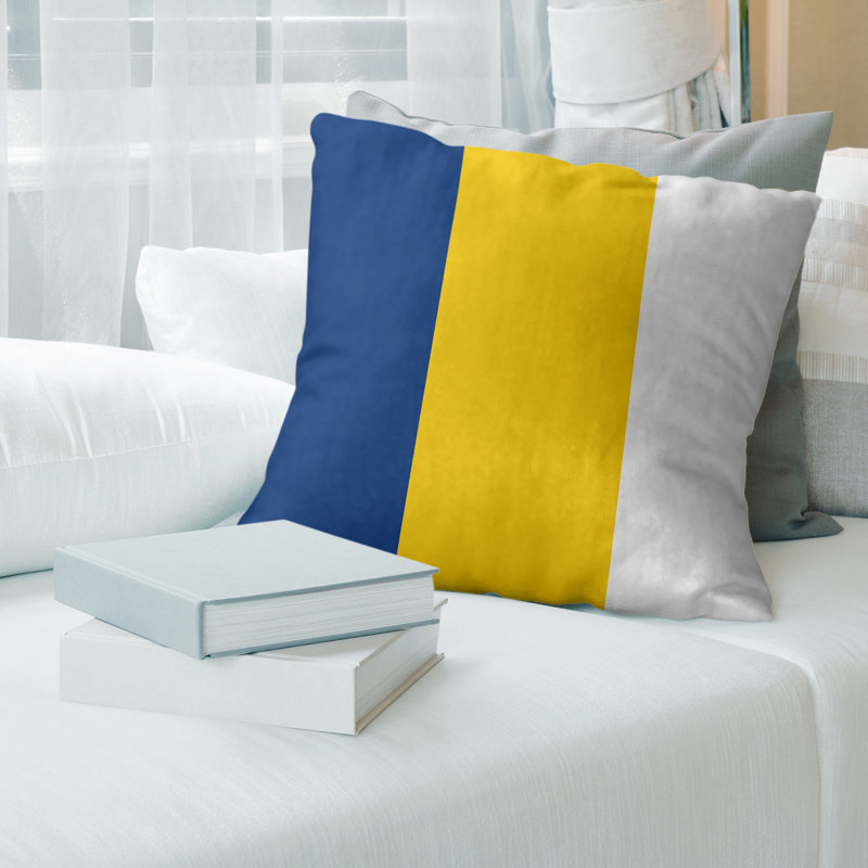 Coussin décoratif , 20 po x 20 po, Doré, Polyester sergé