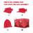 Pop-Up Ice Fishing Shelter, Insulated Thermal Tent with Heavy-Duty Red Waterproof Fabric