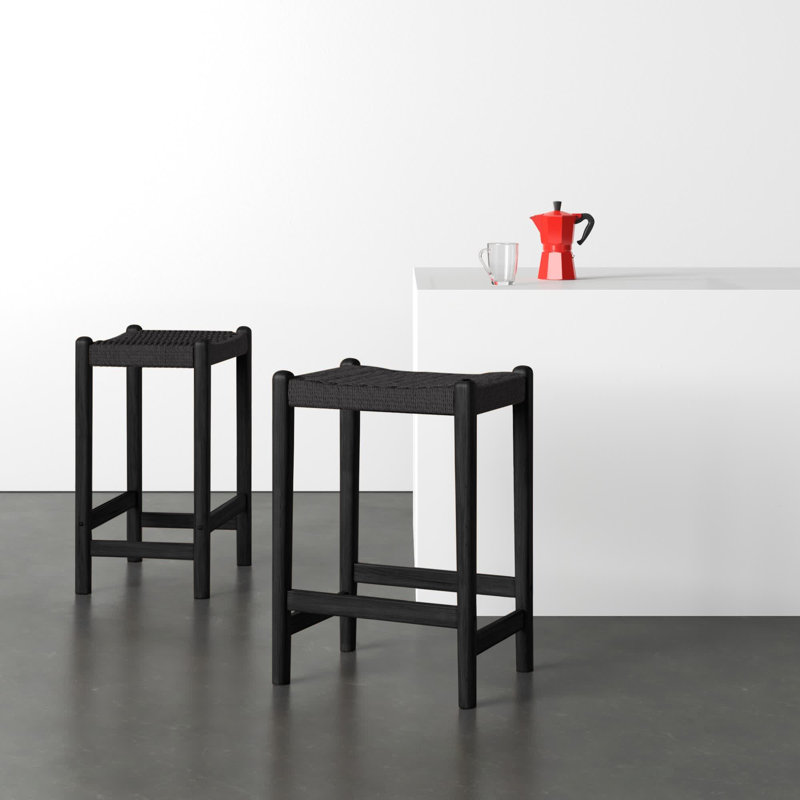 Piper 26" Counter Stool, Black
