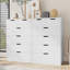 Commode 6 tiroirs pour chambre à coucher-1214999342