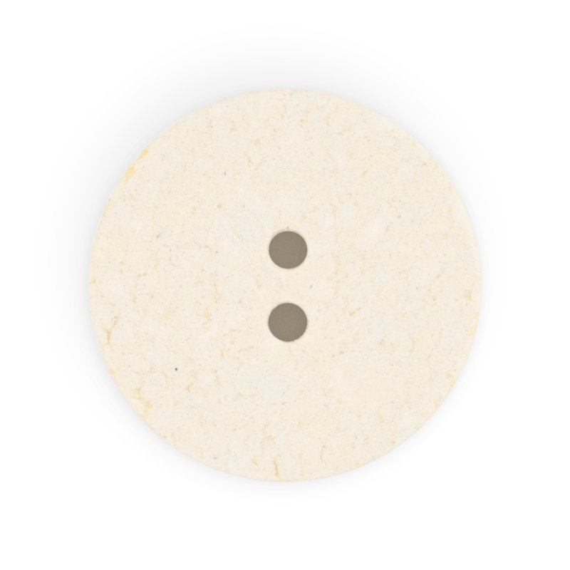 Dritz Recycled Cotton Round Button, 23mm, Natural, 6 Buttons