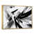 Toile avec cadre flottant or