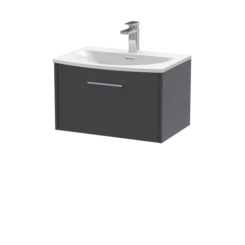 Juno Single Bathroom Vanity with Vitreous China Basin, Graphite Grey