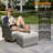 Allcot Wicker 5-Person Sofa Seating Group with Cushions-94328555