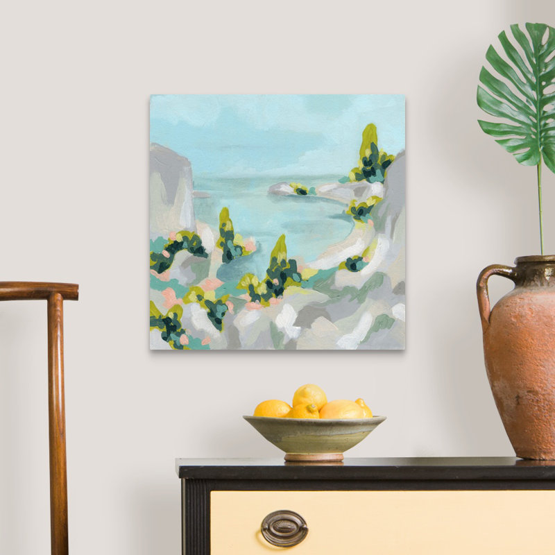 «Pastel Cove II» par June Erica Vess - reproduction d'art, Toile tendue, H 20 po x l 20 po x P 1,25 po