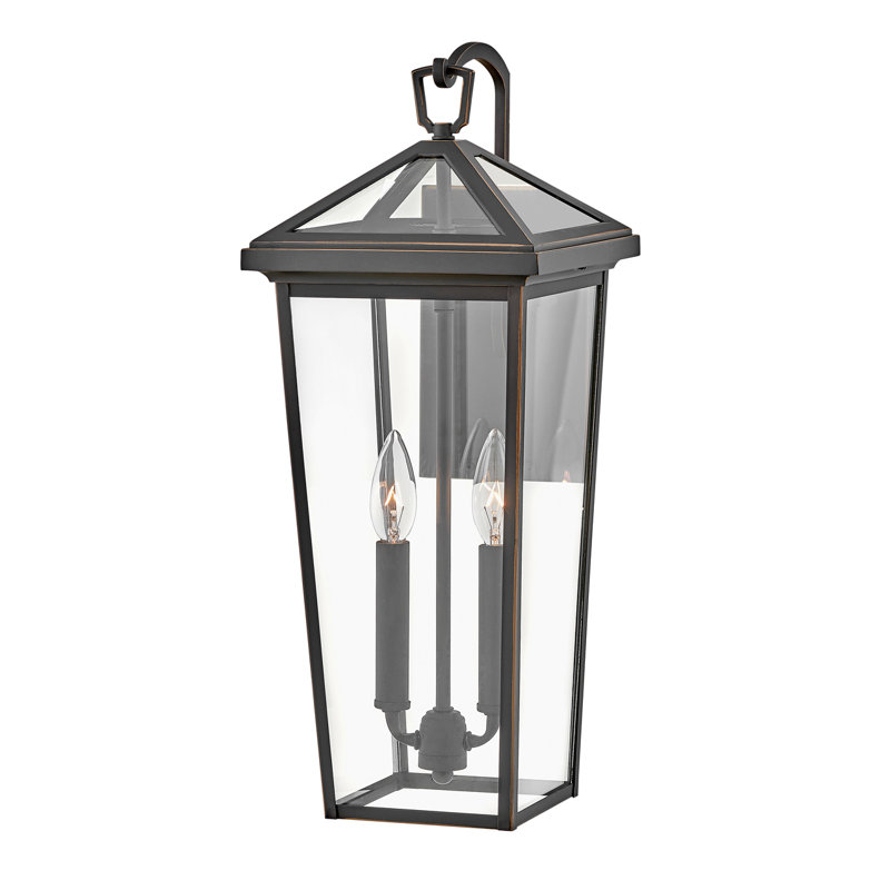 Alford Place 2-Light Outdoor Tall Wall Mount Lantern - LEDs Included, Oil Rubbed Bronze