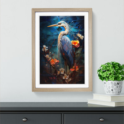 Heron Orphism - Framed Print