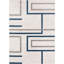 Tapis géométrique bleu / ivoire / gris Clarys-40578623