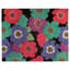 Wool Floral Area Rug in Black/Green/Red/Blue-45410919