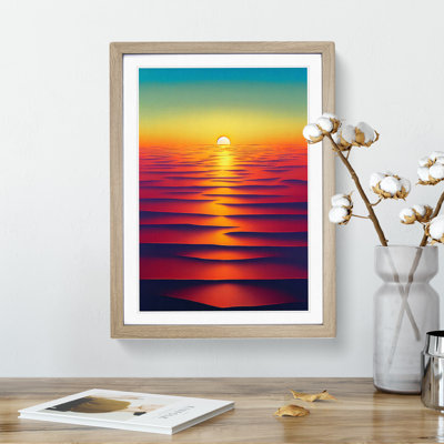 Special Ocean Sunset - Single Picture Frame Painting